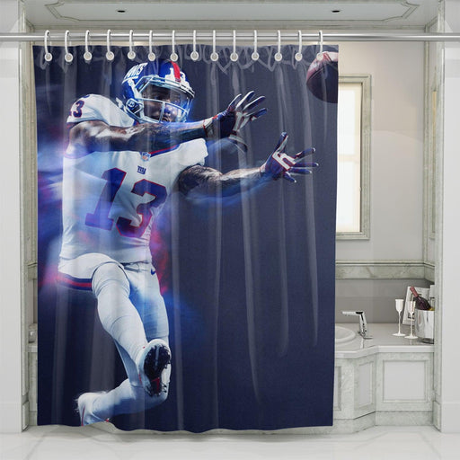 accept the ball football nfl shower curtains