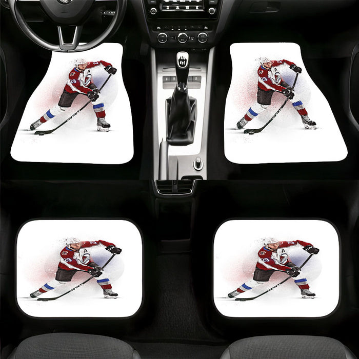 action of nathan mackinnon hockey Car floor mats Universal fit