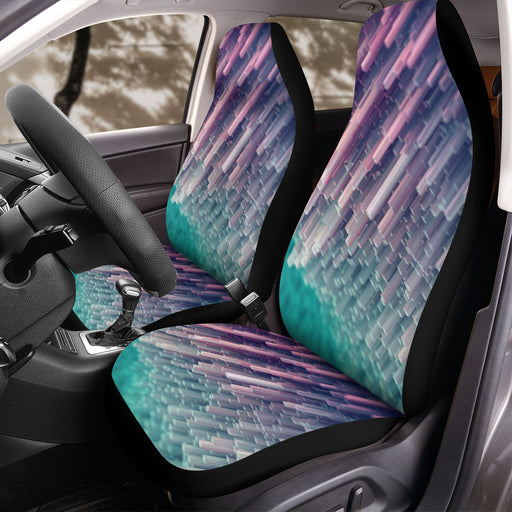 abstract rainbow 3d blur Car Seat Covers