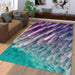 abstract rainbow 3d blur Living room carpet rugs