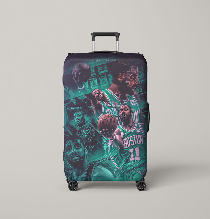 action of kyrie irving boston celtics nba Luggage Covers | Suitcase