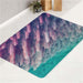 abstract rainbow 3d blur bath rugs