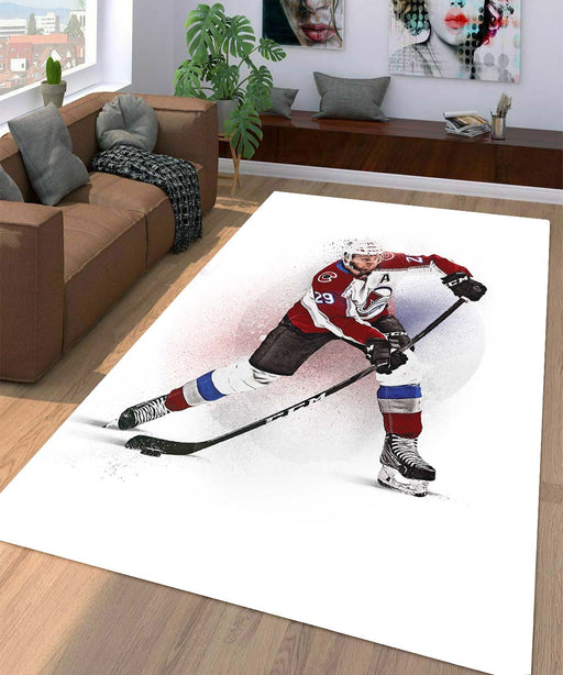 action of nathan mackinnon hockey Living room carpet rugs