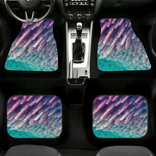 abstract rainbow 3d blur Car floor mats Universal fit