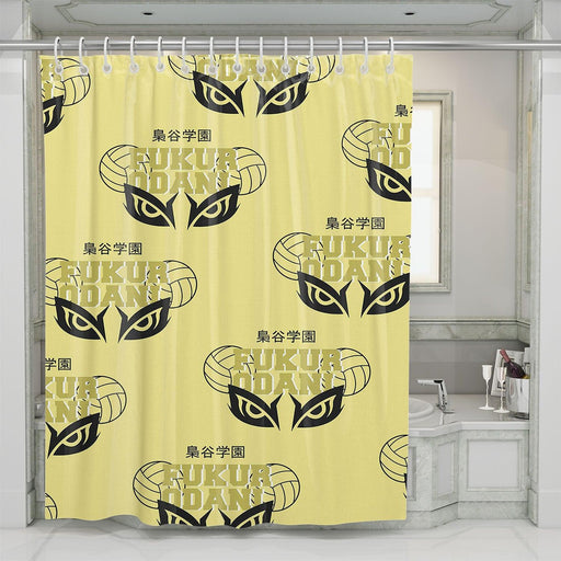 academy of fukurodani haikyuu shower curtains