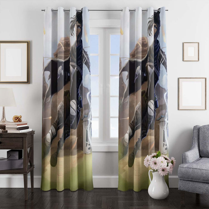 action of wraith apex legends window Curtain