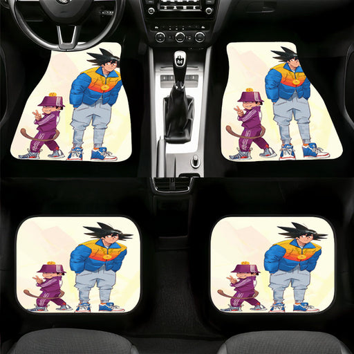 adidas sneakers and dragon ball Car floor mats Universal fit