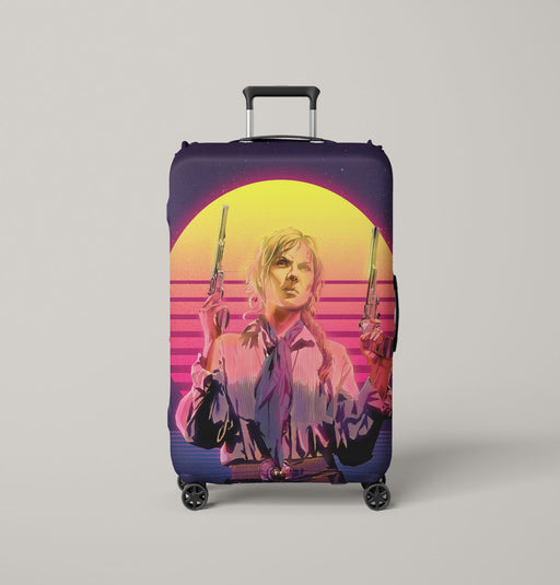 aesthetic vaporwave red dead redemption Luggage Covers | Suitcase