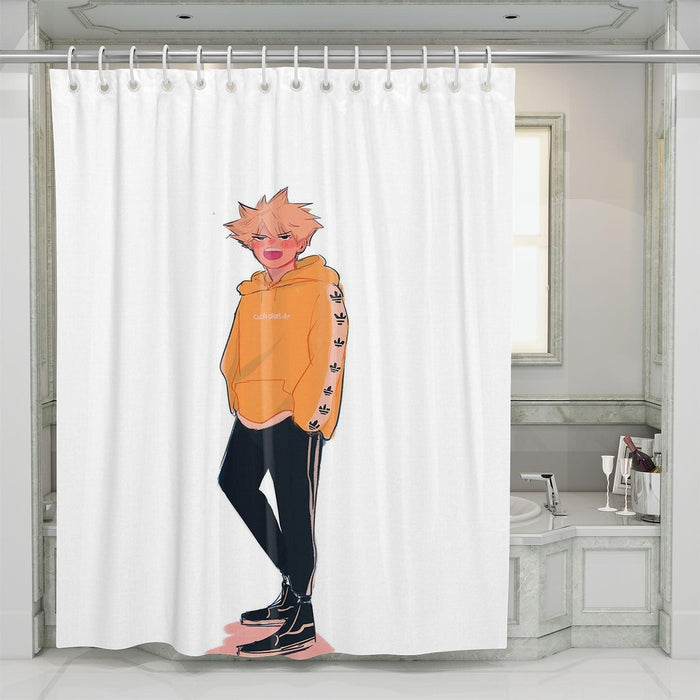 adidas cartoon anime character hypebeast shower curtains