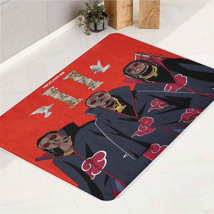 akatsuki background bath rugs