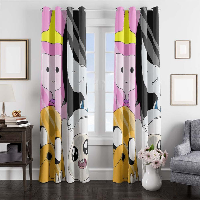 adventure time character window curtains