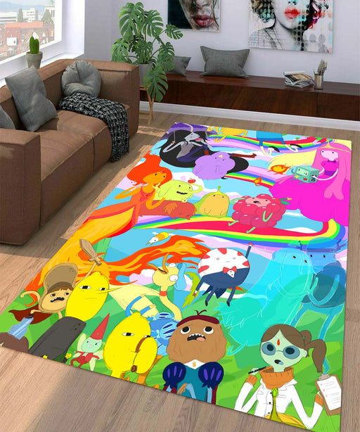 adventure time collage character Living room carpet rugs