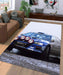 aesthetic car racing with lamp Living room carpet rugs