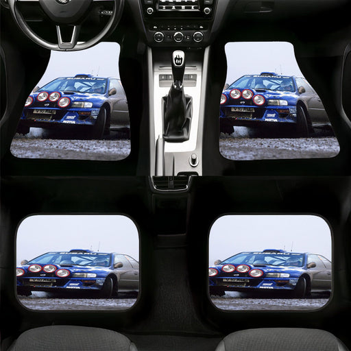 aesthetic car racing with lamp Car floor mats Universal fit