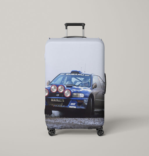 aesthetic car racing with lamp Luggage Covers | Suitcase