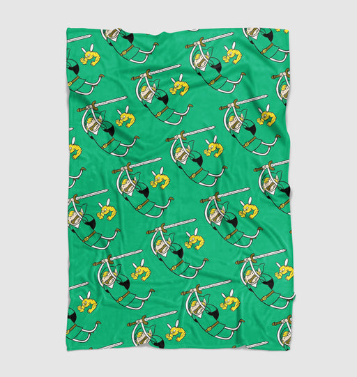 adventure time swinging sword Ultra soft fleece blanket