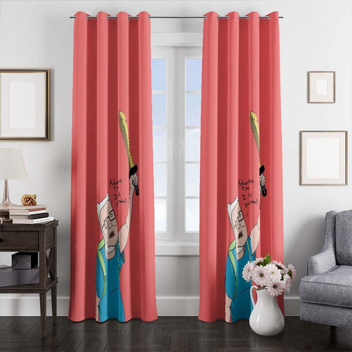 adventure time cosplay window curtains