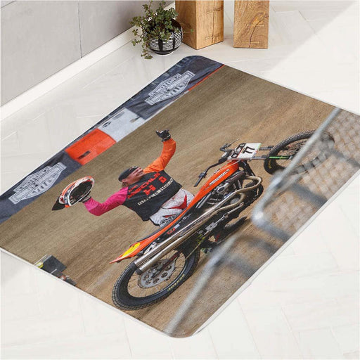 after finish motocross racing bath rugs