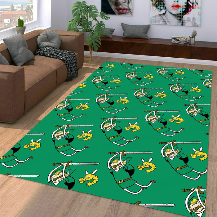 adventure time swinging sword Living room carpet rugs