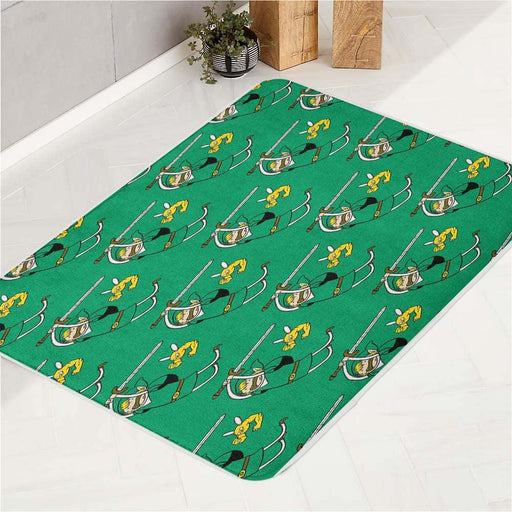 adventure time swinging sword bath rugs