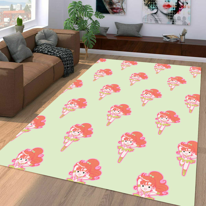 aesthetic sailor moon chibi Living room carpet rugs