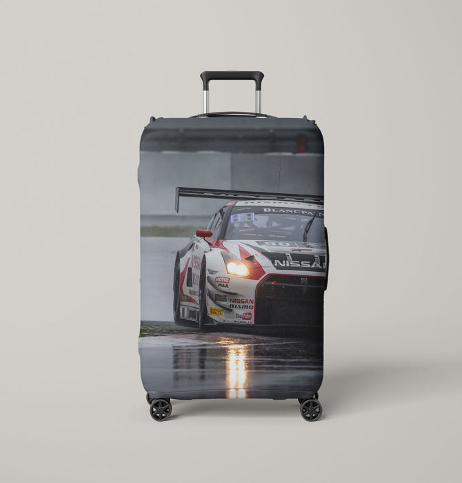 after rain the circuit car racing Luggage Covers | Suitcase