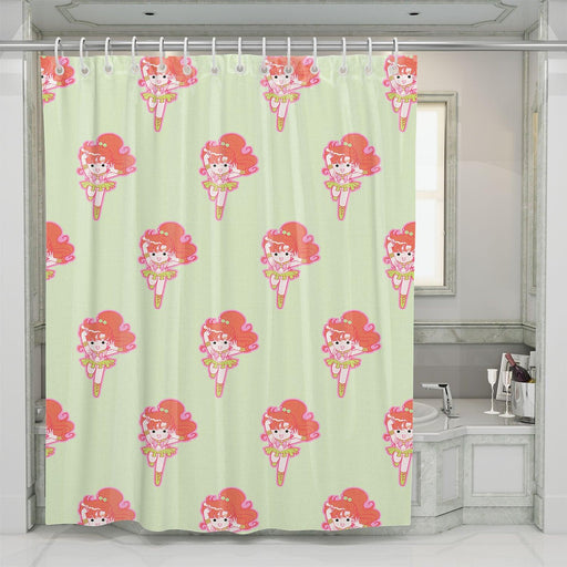 aesthetic sailor moon chibi shower curtains