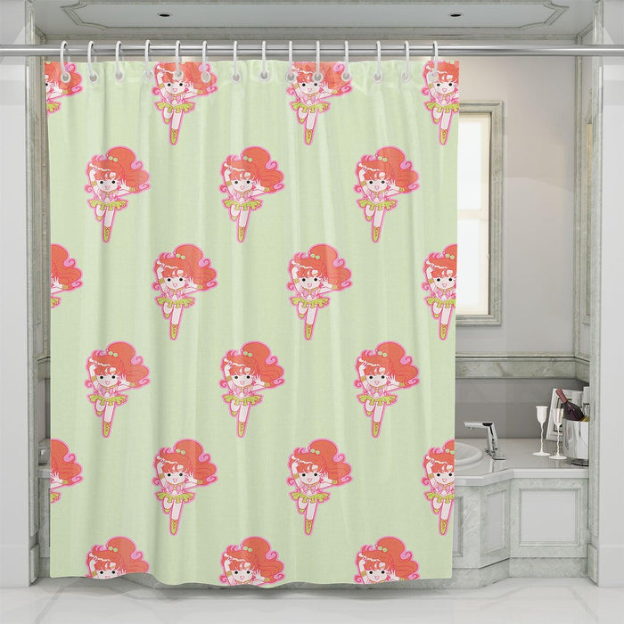 aesthetic sailor moon chibi shower curtains