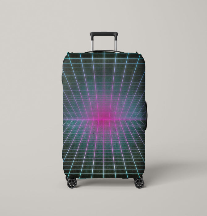 aesthetic vaporwave light cyberpunk Luggage Cover | suitcase