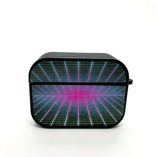 aesthetic vaporwave light cyberpunk airpods case