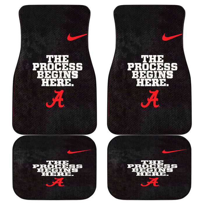 Alabama Crimson Tide process begins Car floor mats Universal fit