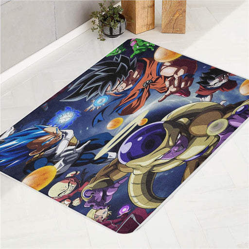 against together character dragon ball bath rugs