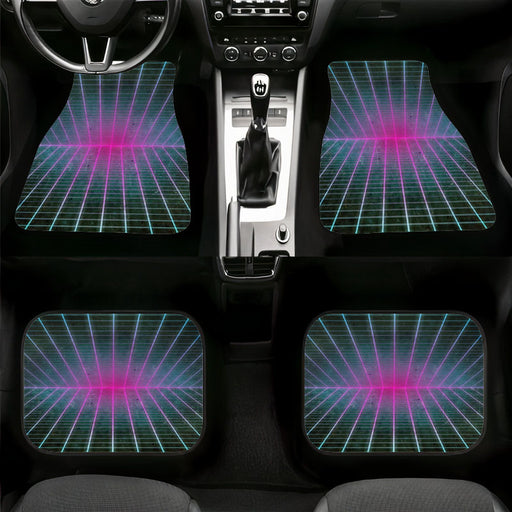 aesthetic vaporwave light cyberpunk Car floor mats Universal fit