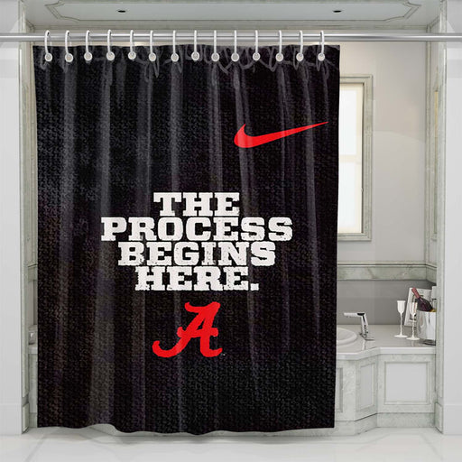 alabama crimson tide process begins shower curtains