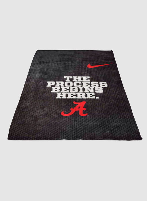 Alabama Crimson Tide process begins soft fleece blanket