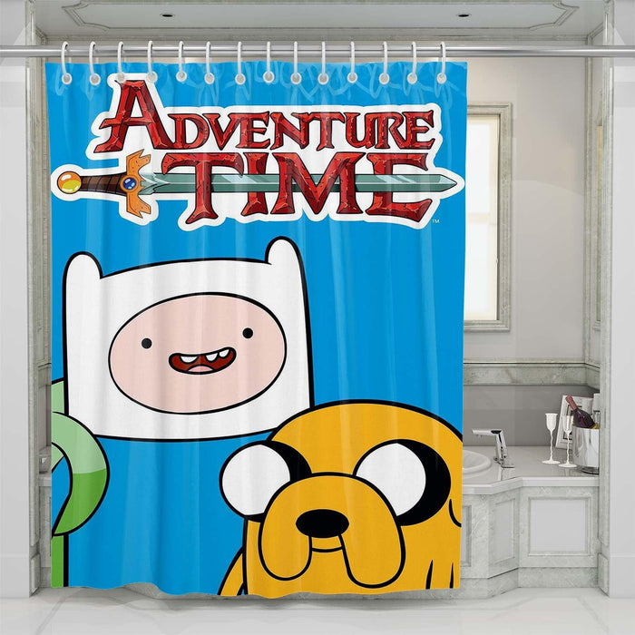 adventure time finn and jack shower curtains