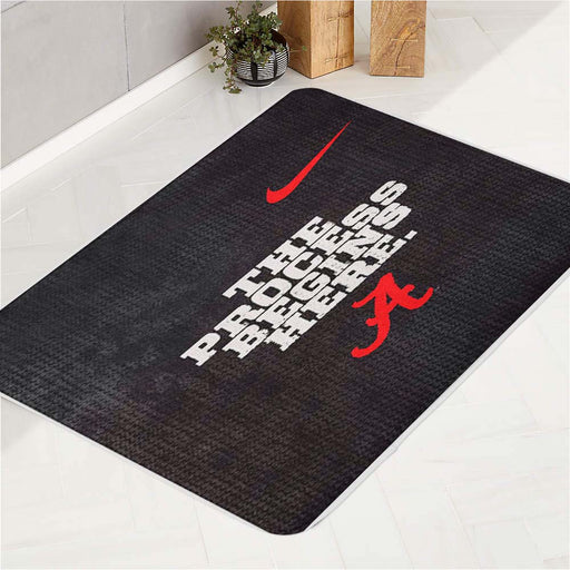 Alabama Crimson Tide process begins bath rugs