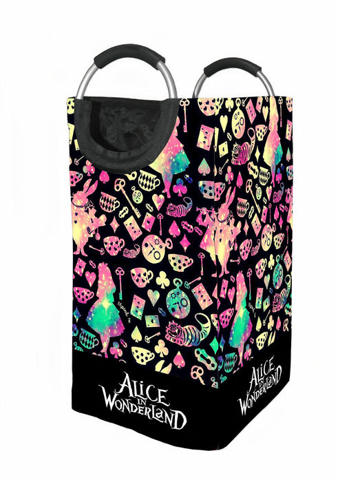 alice in wonderland pattern Laundry Hamper | Laundry Basket