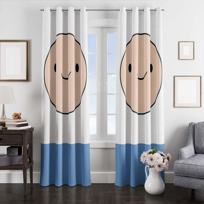 adventure time finn window curtains