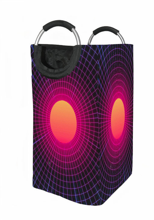 aesthetic vaporwave theme Laundry Hamper | Laundry Basket