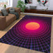 aesthetic vaporwave theme Living room carpet rugs