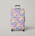 aheago eyes japan america anime girl Luggage Cover | suitcase