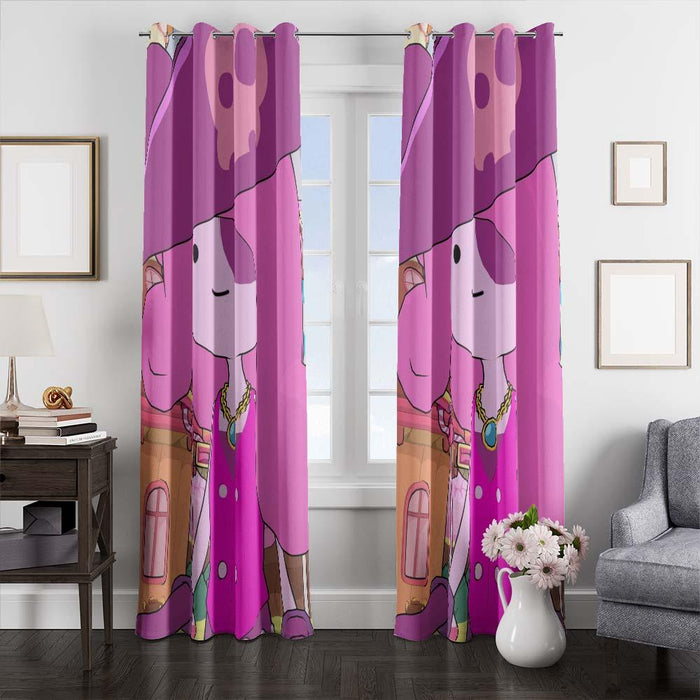 adventure time girl window curtains