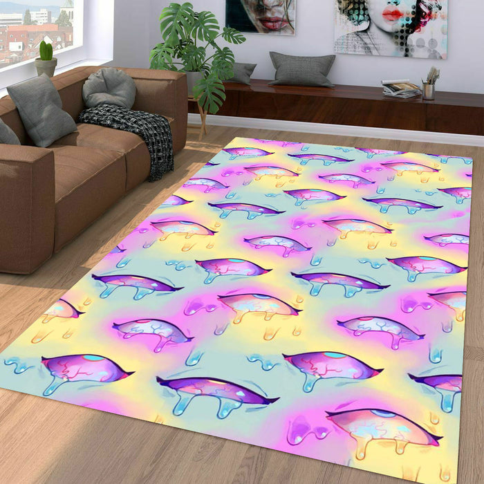 aheago eyes japan america anime girl Living room carpet rugs