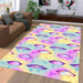 aheago eyes japan america anime girl Living room carpet rugs