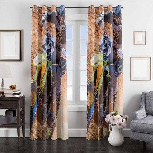 afternoon motocross so hot window Curtain