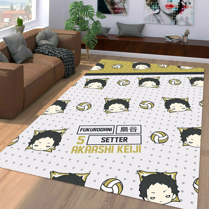 akaashi keiji setter of fukurodani Living room carpet rugs