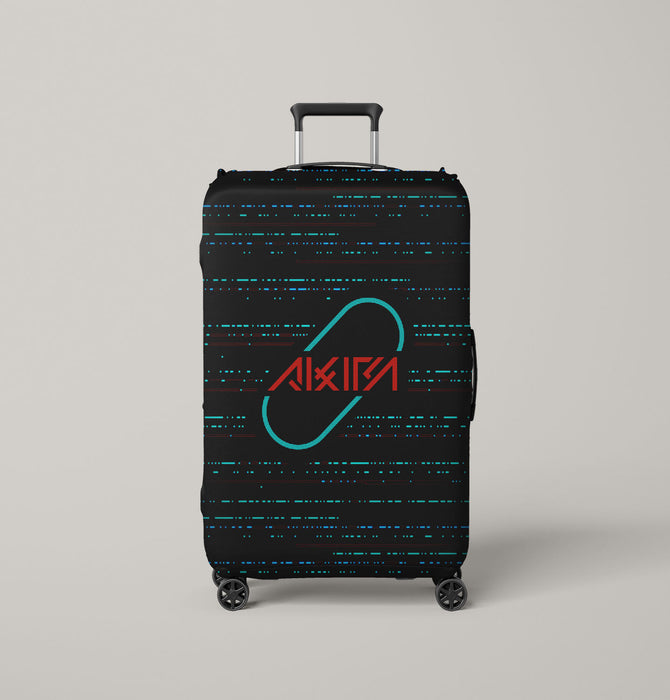 akira dot cyberpunk neon Luggage Cover | suitcase