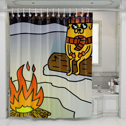 adventure time jake the dog shower curtains