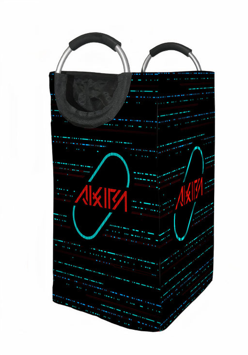 akira dot cyberpunk neon Laundry Hamper | Laundry Basket